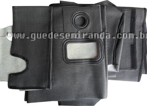 Forração Assoalho Carrapatinho Fusca COM AR Tipo Original - PRETO