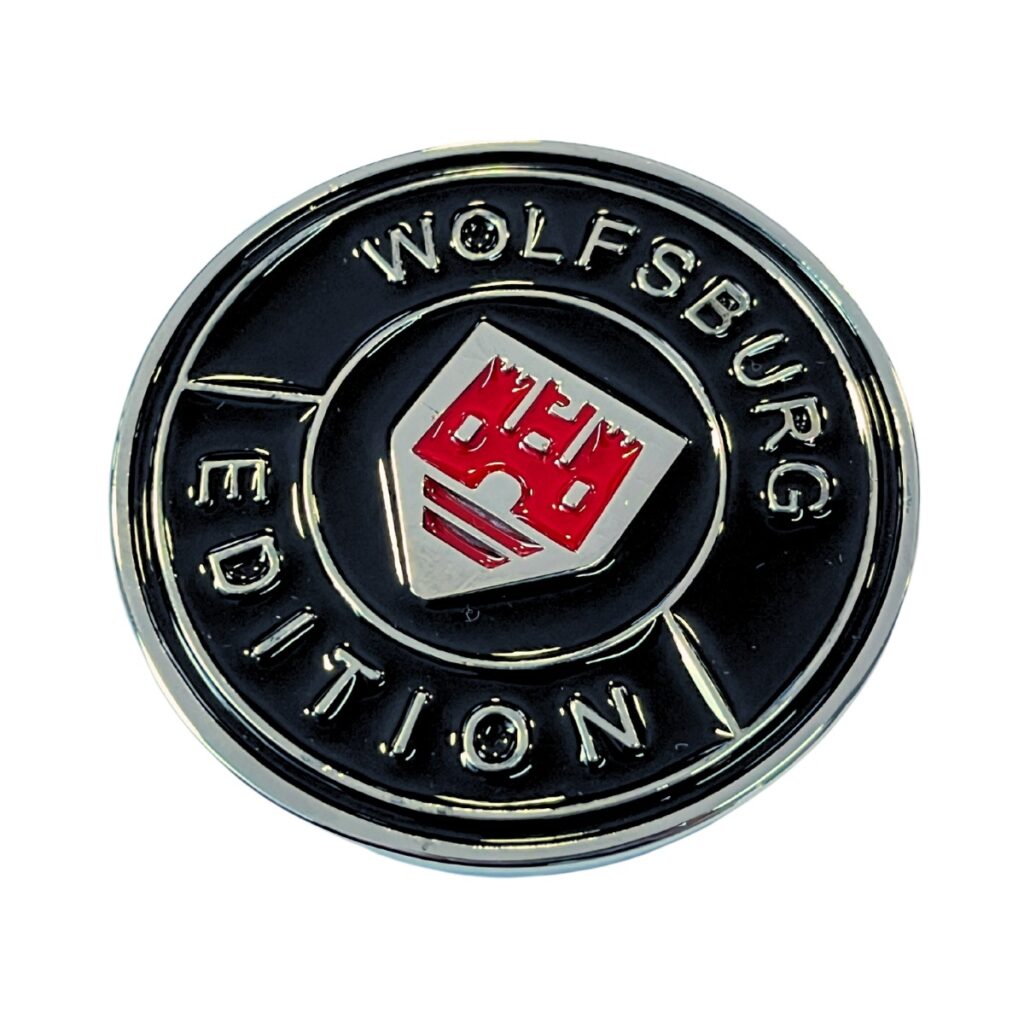 Braunschwerg Vbf エンブレム Emblema Brasão Redondo Wolfsburg Castelinho – Fundo Preto – 6 cm