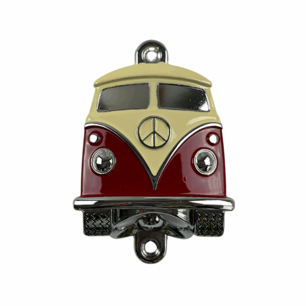 Abridor de Garrafa Parede Kombi Bege e Vermelho