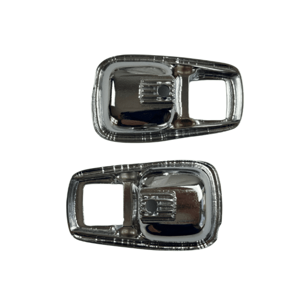 Concha Maçaneta Interna Fusca 1978 a 1996 / Brasilia / Variant / TL / Puma / Kombi / Gol – METAL CROMADO – PAR