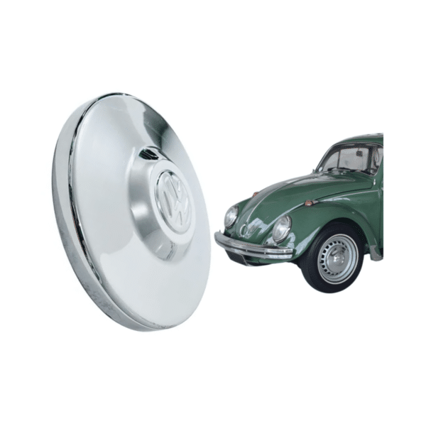 Calota 4 Furos Cromada para Roda Fusca / Variant / Kombi Clipper - Modelo Original Exportação - Unidade