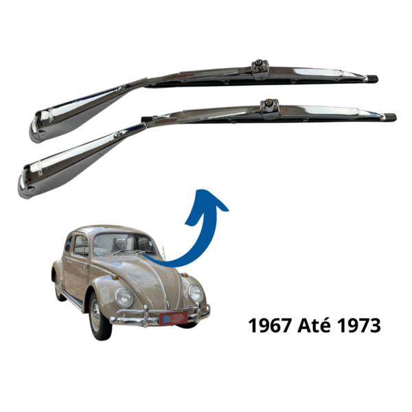 Limpador Parabrisa Fusca 1967 até 1973 - CROMADO