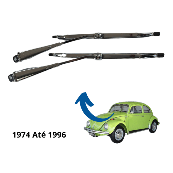 Limpador Parabrisa Fusca 1976 até 1996 - CROMADO