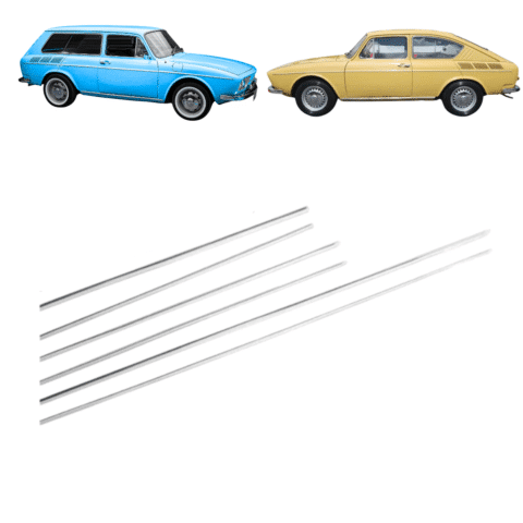 Friso Lateral Variant e TL 1969 até 1977 Aluminio - Jogo com 6 peças