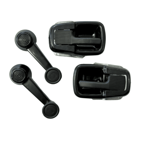 Kit Maçaneta Interna e Manivela Kombi Clipper 1976 até 2014 - Preto