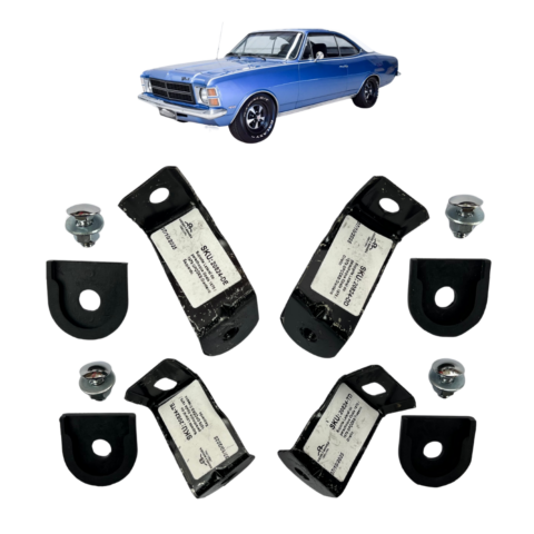 Suporte Lateral Parachoque Opala 1975 / 1979 - KIT COMPLETO