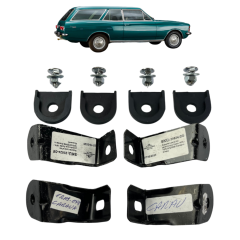 Suporte Lateral Parachoque Caravan 1975 / 1979 - KIT COMPLETO