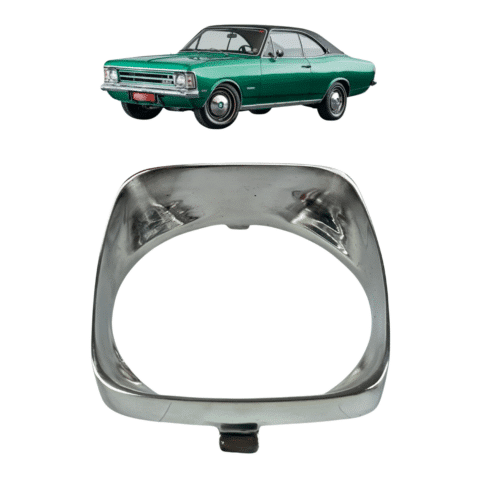 Aro de Farol Opala 1971 / 1974  - Alumínio Fundido POLIDO