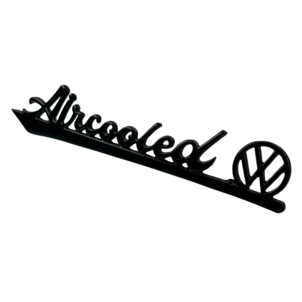 Emblema Aircooled VW manuscrito - PRETO