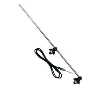 Antena para Kombi Haste Alumínio Cromada/ Acabamento Preto
