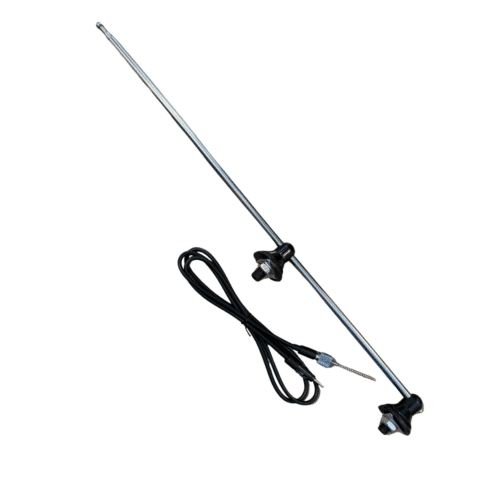 Antena para Kombi Haste Alumínio Cromada/ Acabamento Preto