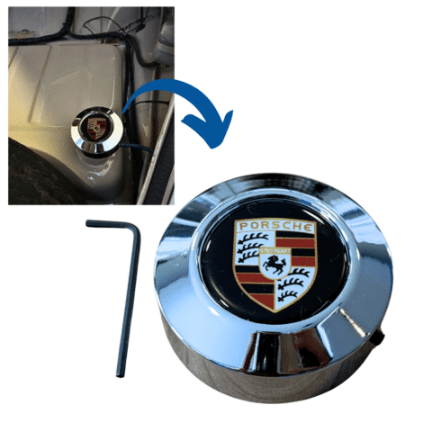 Acabamento da tampa de Combustível ou de Óleo - CROMADA PORSCHE