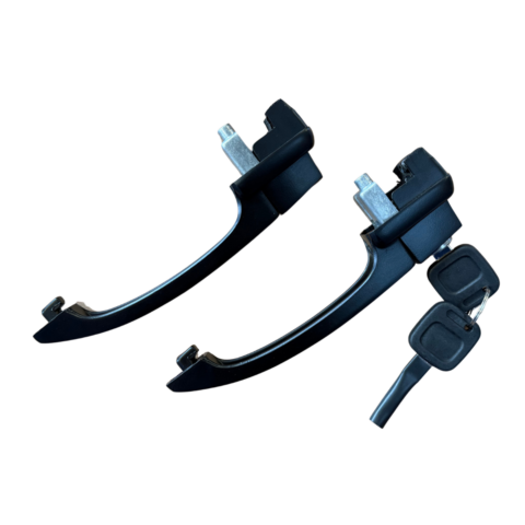 Maçaneta Externa da Porta Fusca até 1977 / Karmann Ghia – KIT PRETO