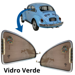 Janela Lateral Móvel Fusca Com vidros Verdes - PAR