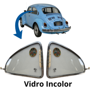 Janela Lateral Móvel Fusca Com vidros Incolor - PAR
