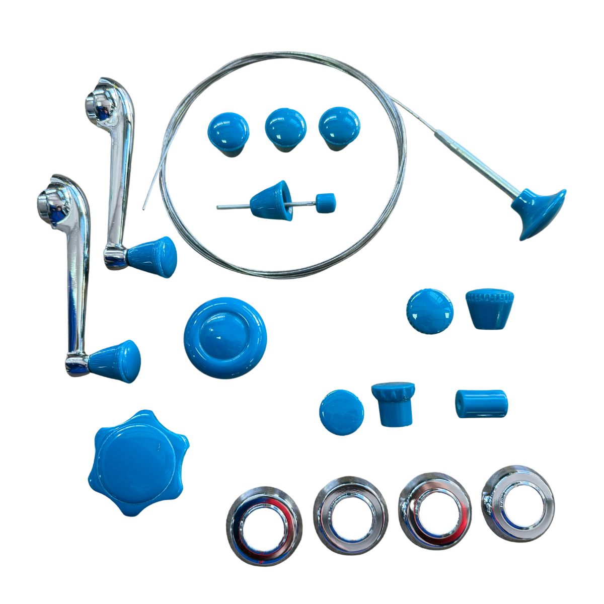 KIT BOTÕES FUSCA 1964 ATÉ 1974 AZUL (2)
