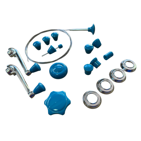KIT BOTÕES FUSCA 1964 ATÉ 1974 AZUL (5)