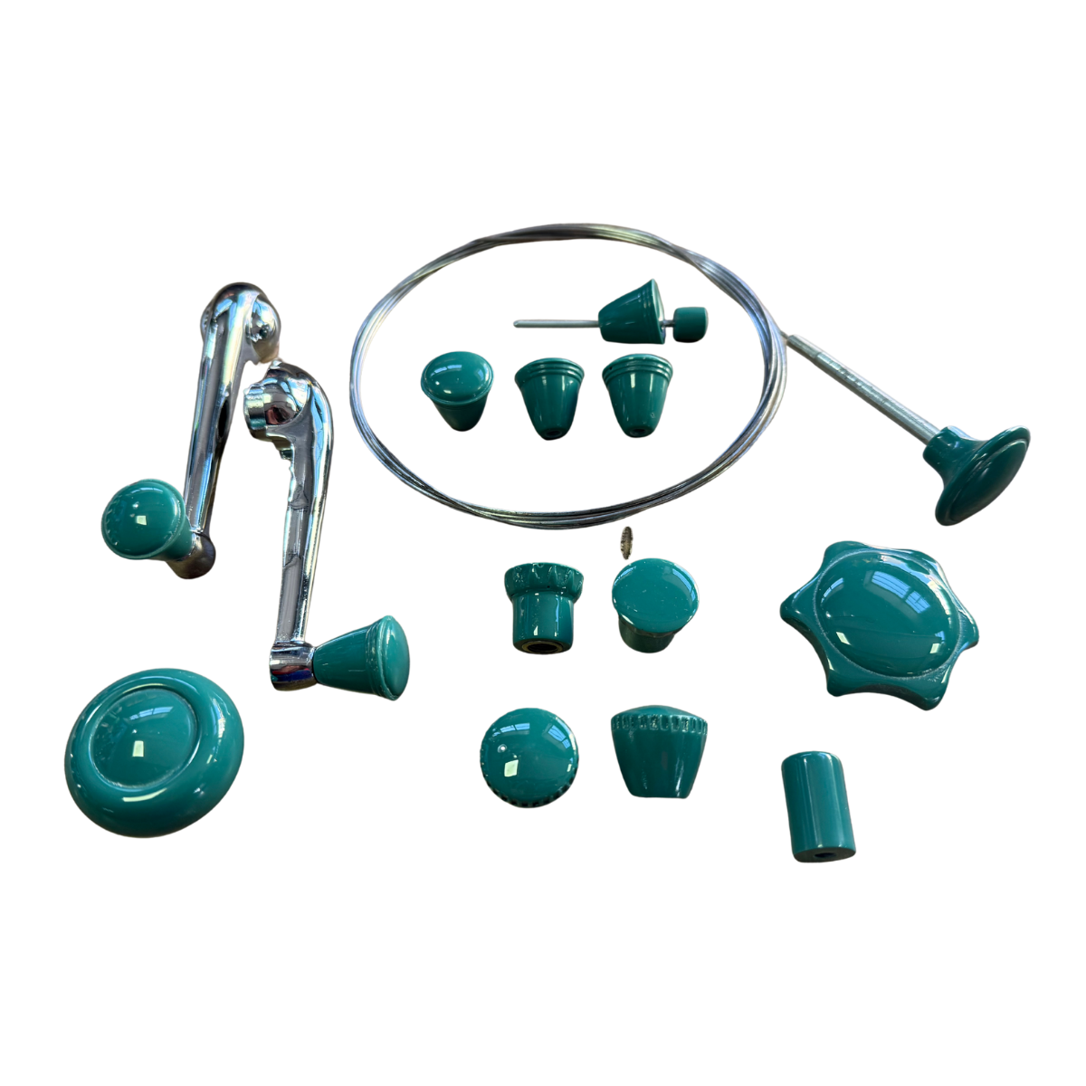 KIT BOTÕES PAINEL FUSCA VERDE (3)