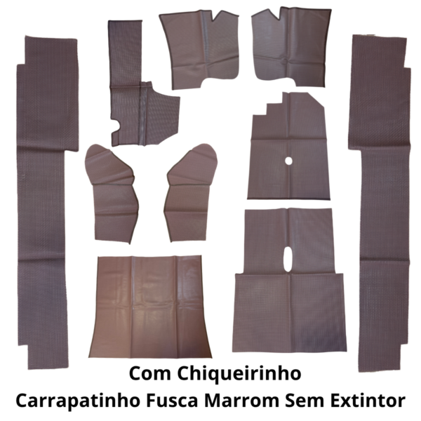 Forração Assoalho Carrapatinho Fusca - MARROM *10 Peças