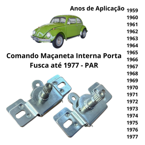COMANDO MAÇANETA INTERNA FUSCA ATÉ 1977 PAR 1
