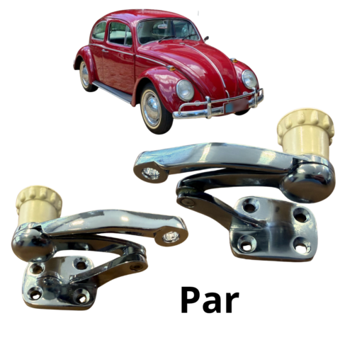 Trinco da Janela Móvel Basculante do Fusca – Botão BEGE PAR