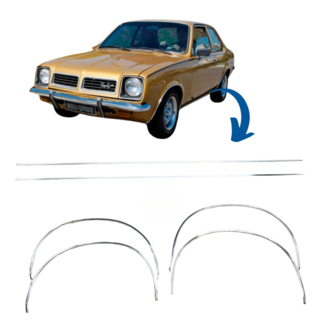 Friso Externo Chevette 1978 / 1979 Caixa de Ar e Paralama KIT
