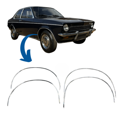 Friso Vão de Roda Paralama com Grampos Chevette 1973 / 1977 JOGO